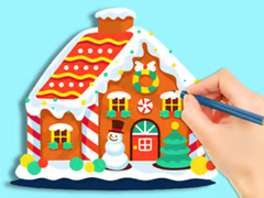                                                                       Coloring Book: Gingerbread Hut ﻞﯿﮭﮐ