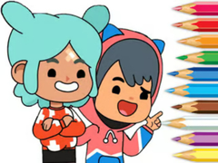                                                                       Coloring Book: Toca Boca Friends ﻞﯿﮭﮐ