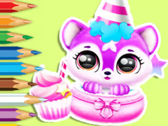                                                                       Coloring Book: Baby Fluff's Birthday ﻞﯿﮭﮐ