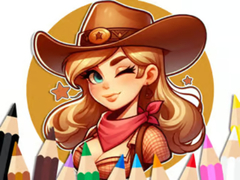                                                                       Coloring Book: Cowgirl ﻞﯿﮭﮐ
