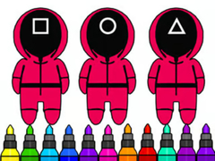                                                                       Coloring Book: Squid Game Mask ﻞﯿﮭﮐ