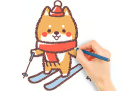                                                                       Coloring Book: Skiing Puppy ﻞﯿﮭﮐ
