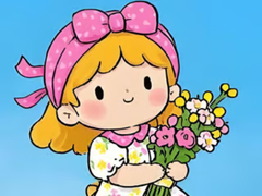                                                                       Jigsaw Puzzle: Little Flower Girl ﻞﯿﮭﮐ