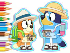                                                                       Coloring Book: Bluey Camping ﻞﯿﮭﮐ
