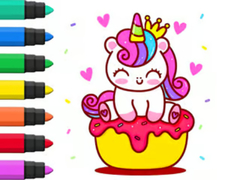                                                                       Coloring Book: Unicorn Cupcake ﻞﯿﮭﮐ