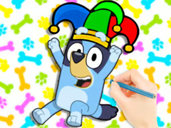                                                                       Coloring Book: Clown Bluey ﻞﯿﮭﮐ