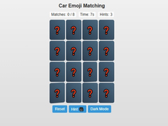                                                                       Car Emoji Matching ﻞﯿﮭﮐ