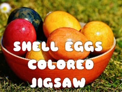                                                                       Shell Eggs Colored Jigsaw ﻞﯿﮭﮐ