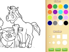                                                                       Farm Animals Coloring Book for Kids ﻞﯿﮭﮐ