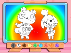                                                                       Coloring Book: Animal Crossing ﻞﯿﮭﮐ