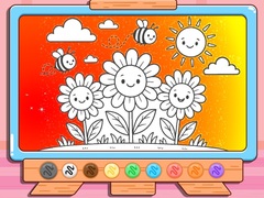                                                                       Coloring Book: Happy Flower ﻞﯿﮭﮐ
