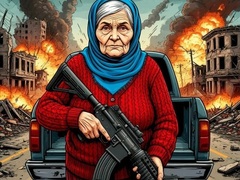                                                                       Grandma with machine-gun: Apocalypsis ﻞﯿﮭﮐ