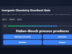                                                                       Basic Inorganic Chemistry Quiz ﻞﯿﮭﮐ