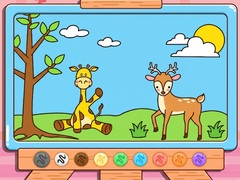                                                                       Coloring Book: Giraffe And Deer ﻞﯿﮭﮐ