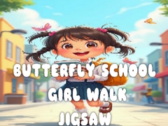                                                                       Butterfly School Girl Walk Jigsaw ﻞﯿﮭﮐ