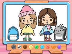                                                                       Coloring Book: Toca Boca Back To School ﻞﯿﮭﮐ