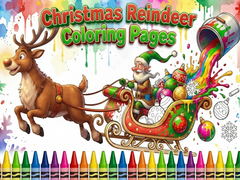                                                                       Christmas Reindeer Coloring Pages ﻞﯿﮭﮐ