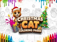                                                                       Christmas Cat Coloring Pages ﻞﯿﮭﮐ