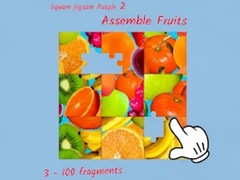                                                                       Square jigsaw Puzzle 2 - Assemble Fruits ﻞﯿﮭﮐ