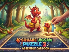                                                                       Square jigsaw Puzzle 2 - Assemble Cartoon ﻞﯿﮭﮐ