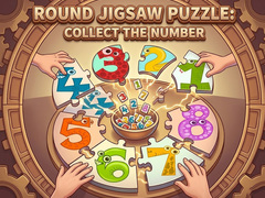                                                                       Round jigsaw Puzzle - Collect the Number ﻞﯿﮭﮐ