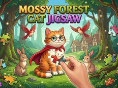                                                                       Mossy Forest Cat Jigsaw ﻞﯿﮭﮐ