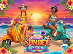                                                                       Besties Sunset Scooter Rider ﻞﯿﮭﮐ